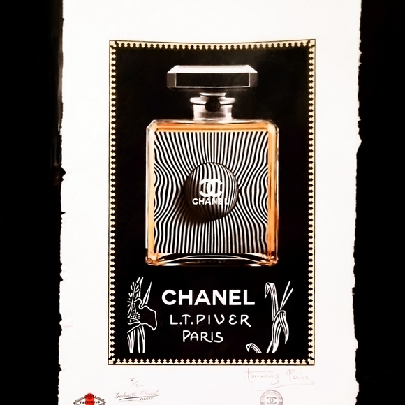 Fairchild Paris Wall Decor Chanel Lt Piver Paris Black Bottle Print